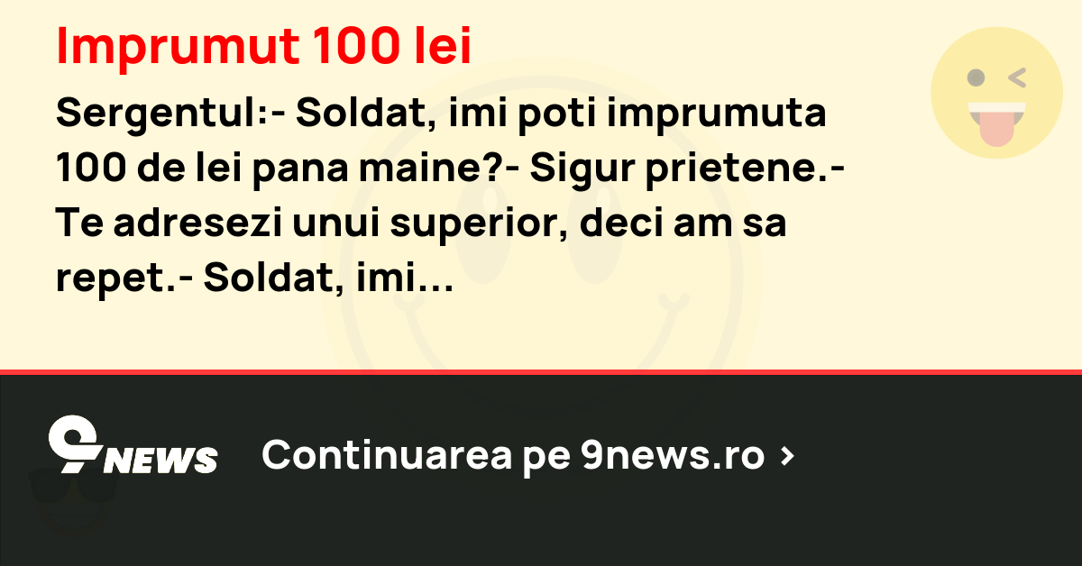 Imprumut 100 lei