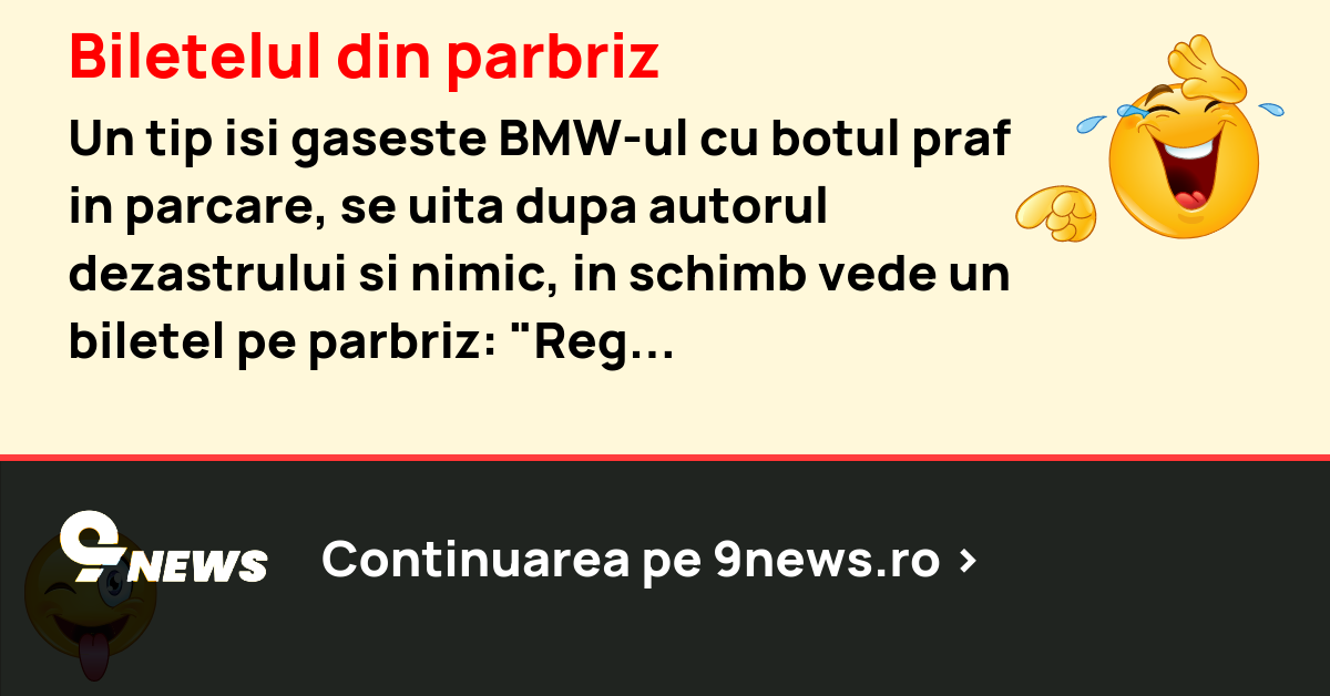 Biletelul din parbriz