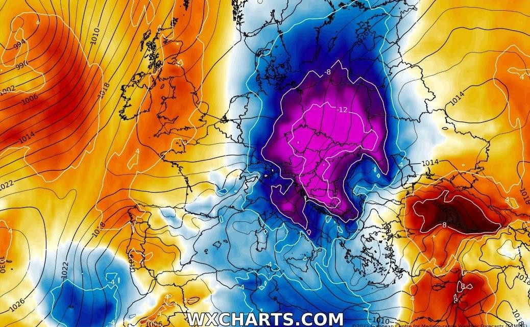 Vortex polar în Europa. Iarna revine în forță, la mijlocul primăverii, în vestul, centru, sudul și estul continentului