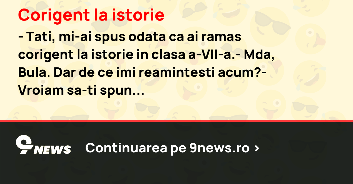 Corigent la istorie