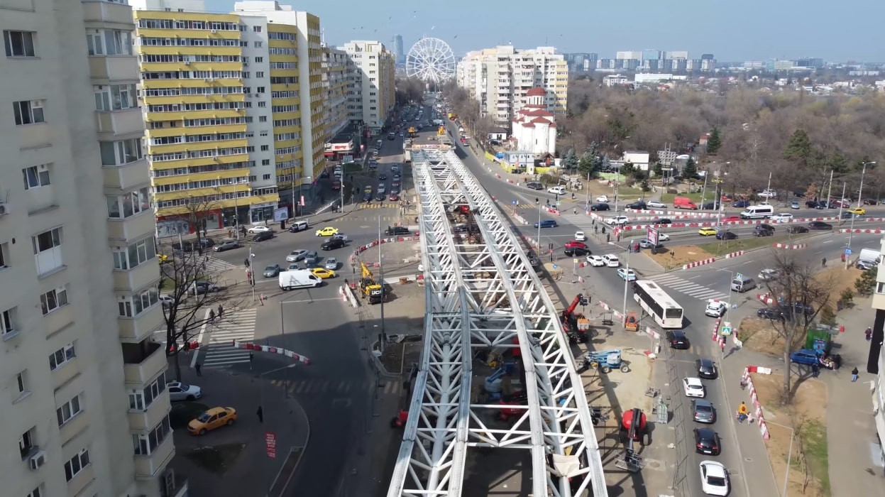 La ce etapă se află pasajul de la Doamna Ghica. Nicușor Dan: „S-a finalizat montarea tablierului metalic”. Când va fi dat în exploatare pasajul