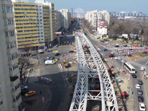La ce etapă se află pasajul de la Doamna Ghica. Nicușor Dan: „S-a finalizat montarea tablierului metalic”. Când va fi dat în exploatare pasajul