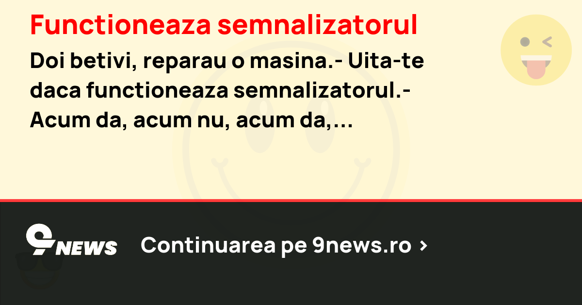 Functioneaza semnalizatorul