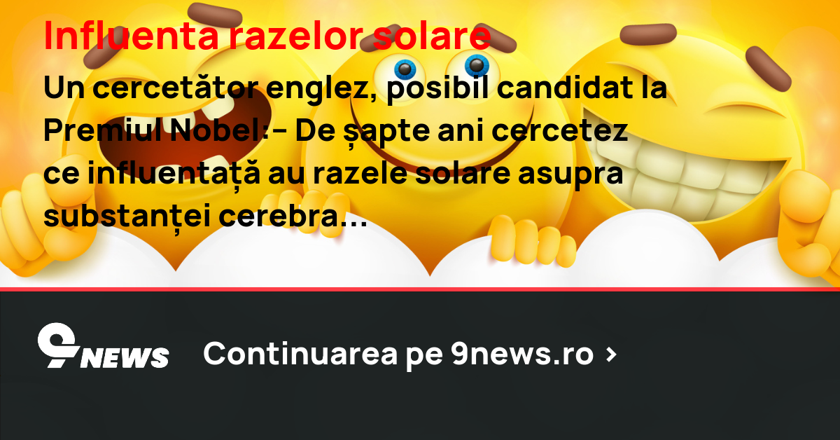 Influenta razelor solare