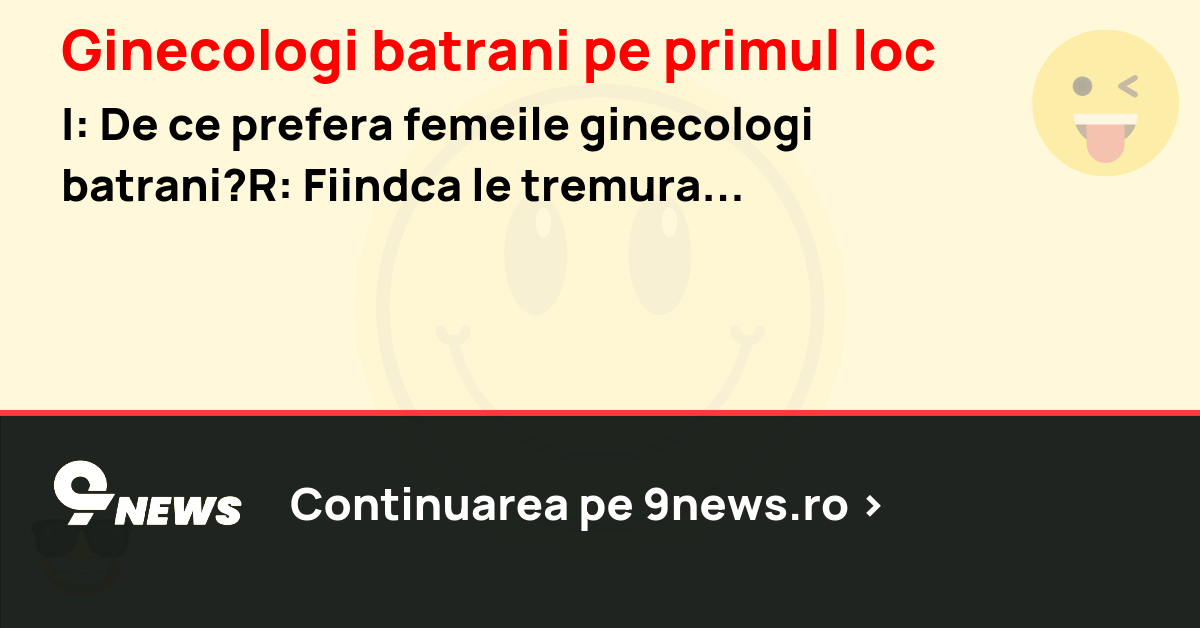 Ginecologi batrani pe primul loc