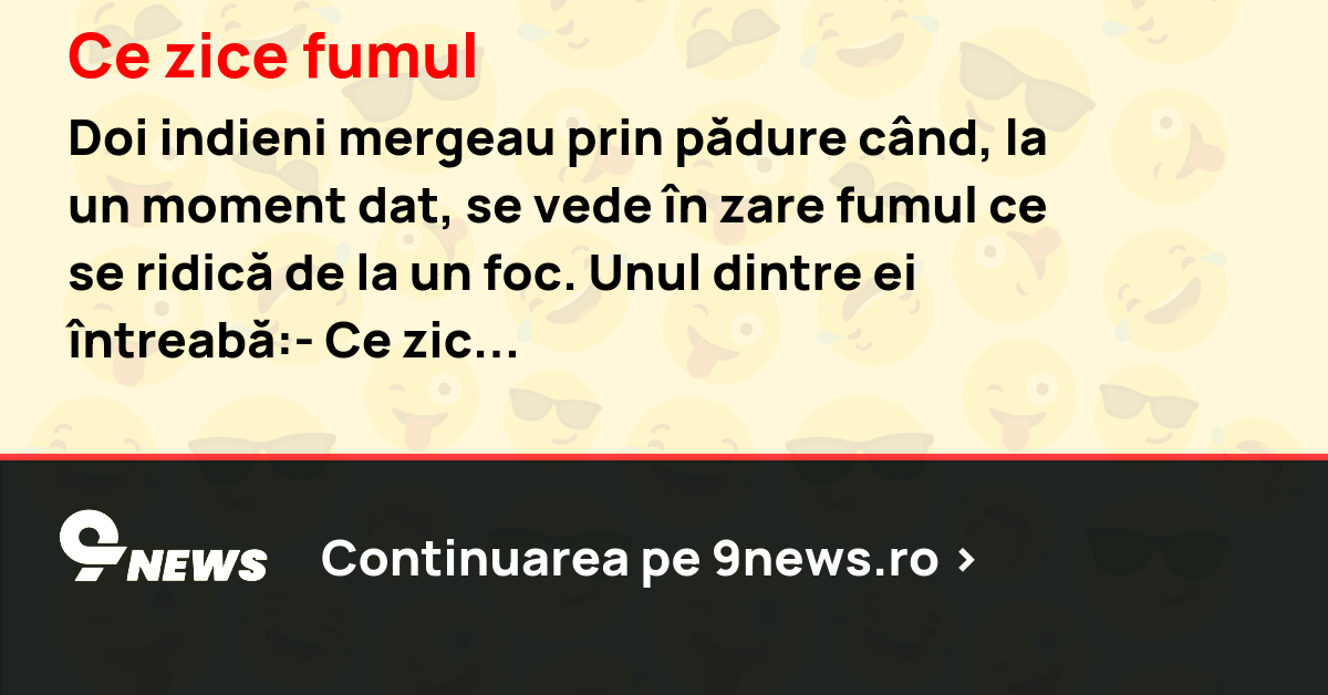 Ce zice fumul
