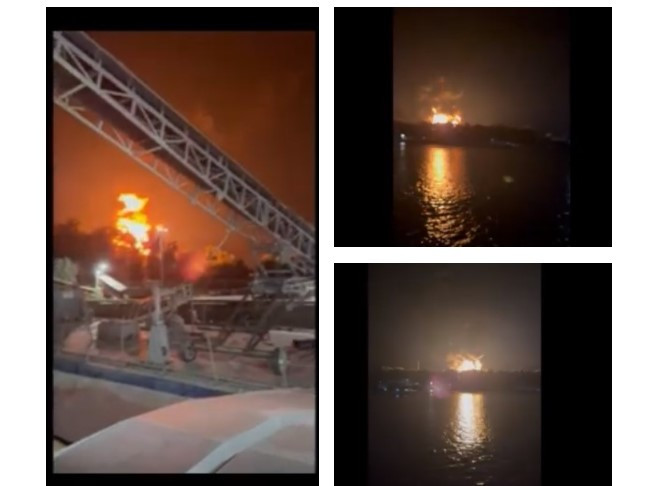 Rușii, un nou atac cu drone asupra portului Izmail de la Dunăre, lângă România. Flăcările au fost vizibile din Tulcea